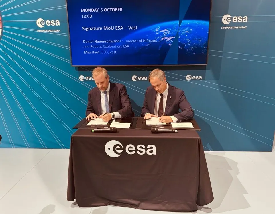ESA, ISS Sonrası İçin Antalya'da Vast ile Mutabakat Zaptı İmzaladı